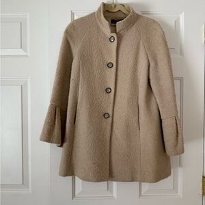 Zara Beige Textured Coat